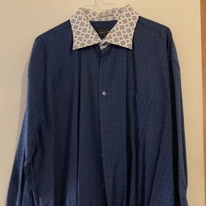 Avanti Uomo Men's French Cuff Dress Shirt with cuff links